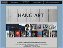 Tablet Screenshot of hang-art.fr